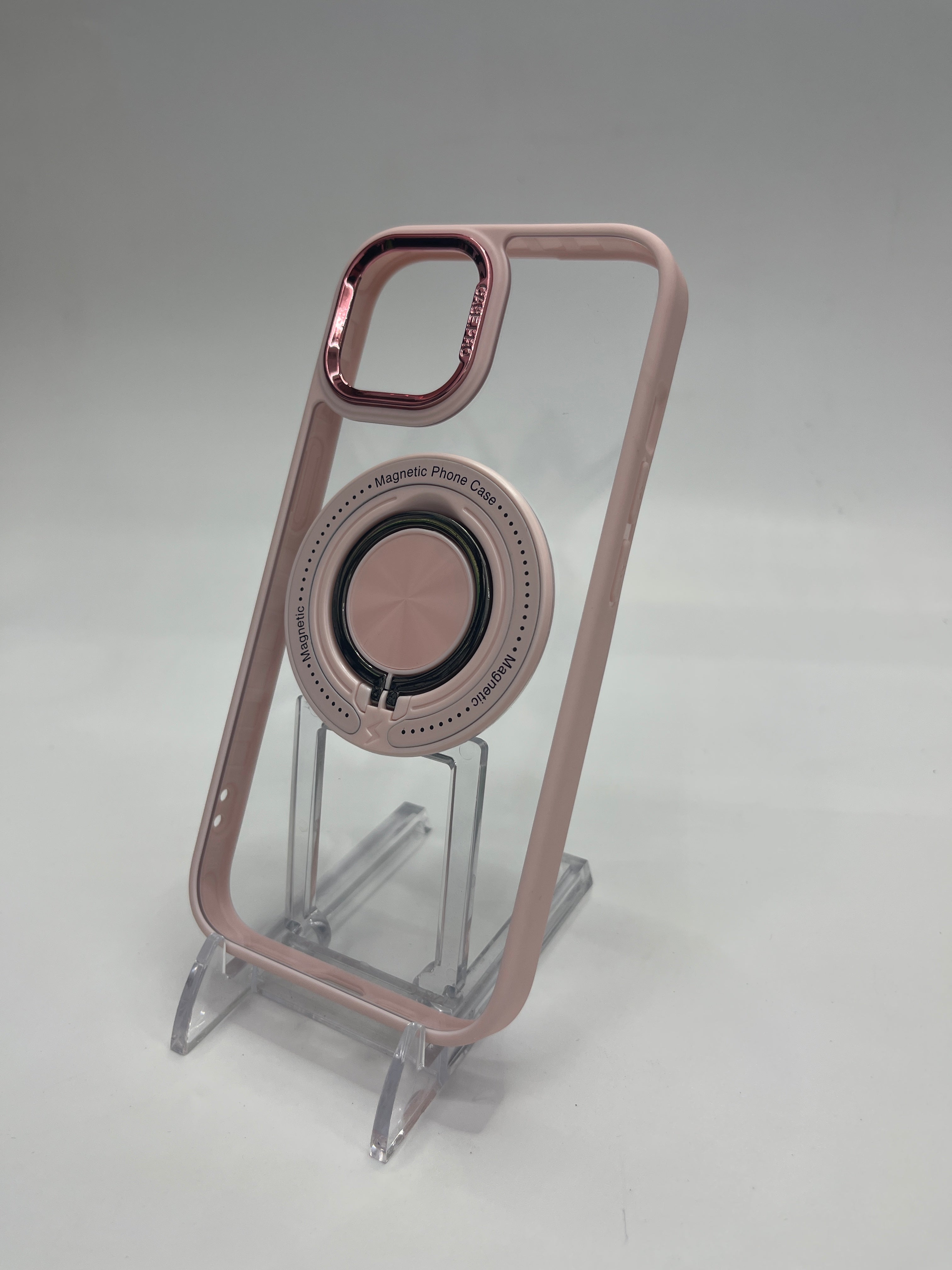 iPhone 15 Clear Case “Pink Trim”