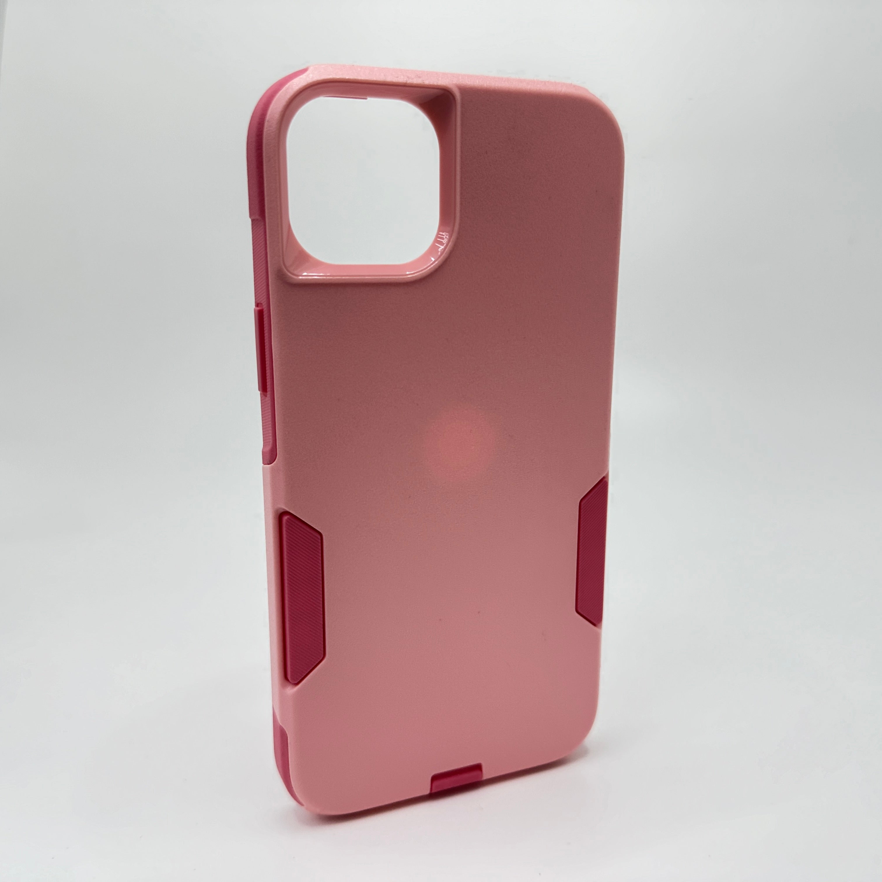 Hard plastic with rubber case pink