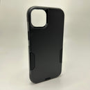 Hard plastic with rubber case black