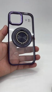 iPhone 15 Clear Case “Purple Trim”